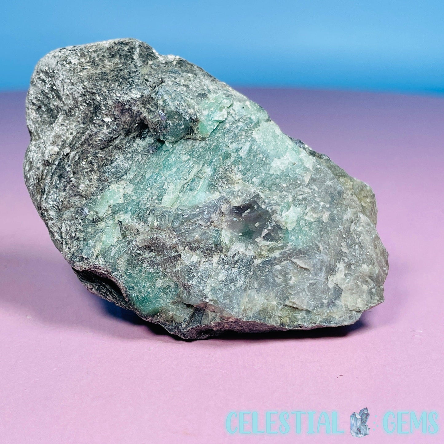 Emerald in Biotite Mica Small Raw Chunk