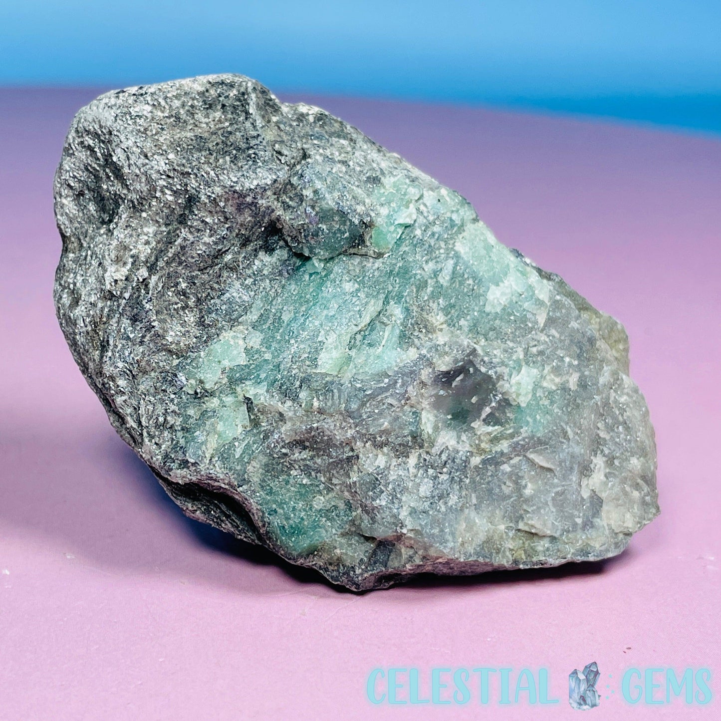 Emerald in Biotite Mica Small Raw Chunk