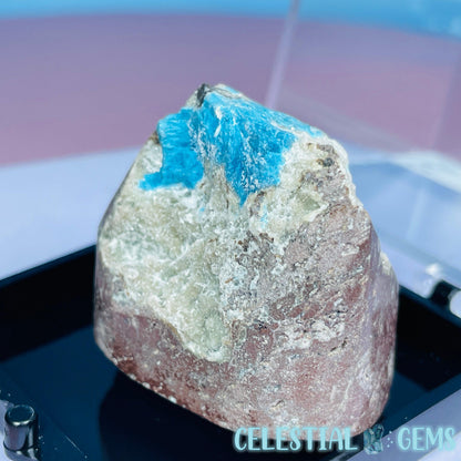 Rare Cavansite on Heulandite Small Specimen in Box