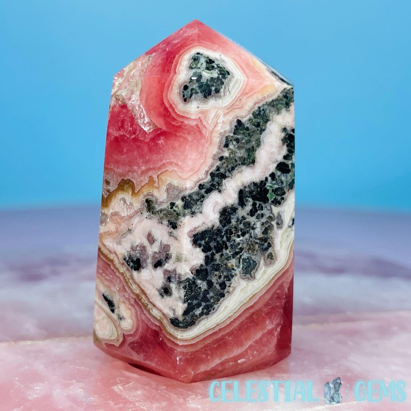 Rhodochrosite Chunky Small Tower