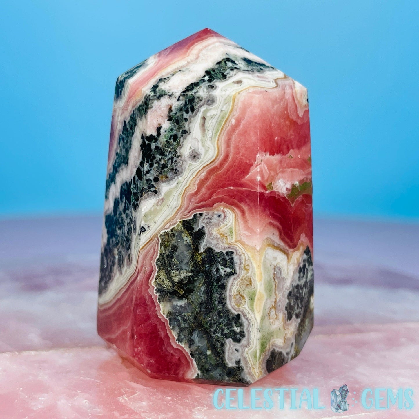 Rhodochrosite Chunky Small Tower