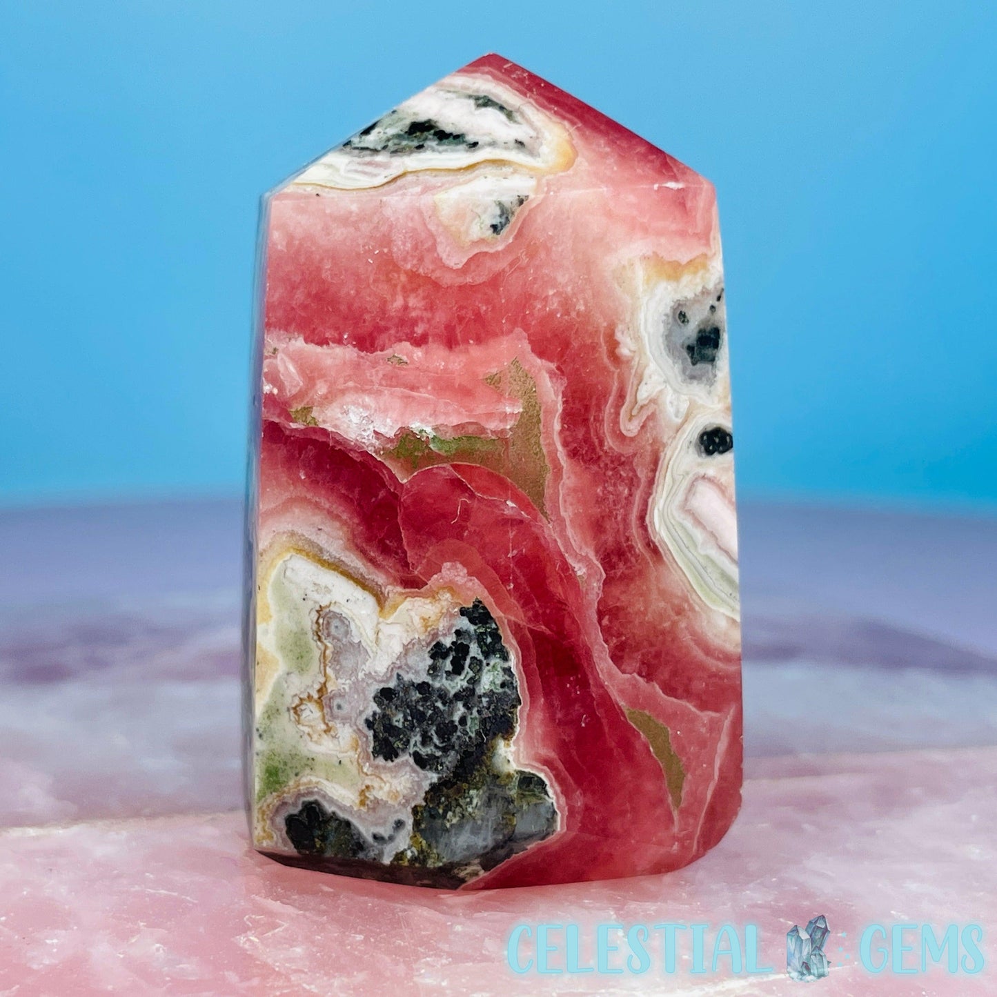Rhodochrosite Chunky Small Tower