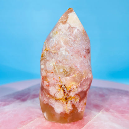 Flower Agate Small Flame Freeform