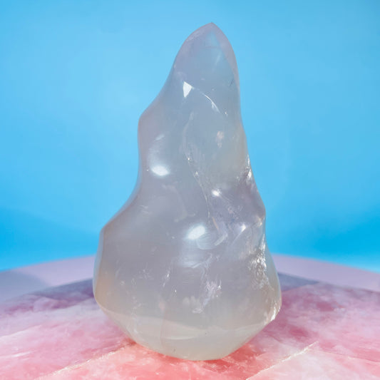 Blue Rose Quartz Small Flame Freeform (Video)