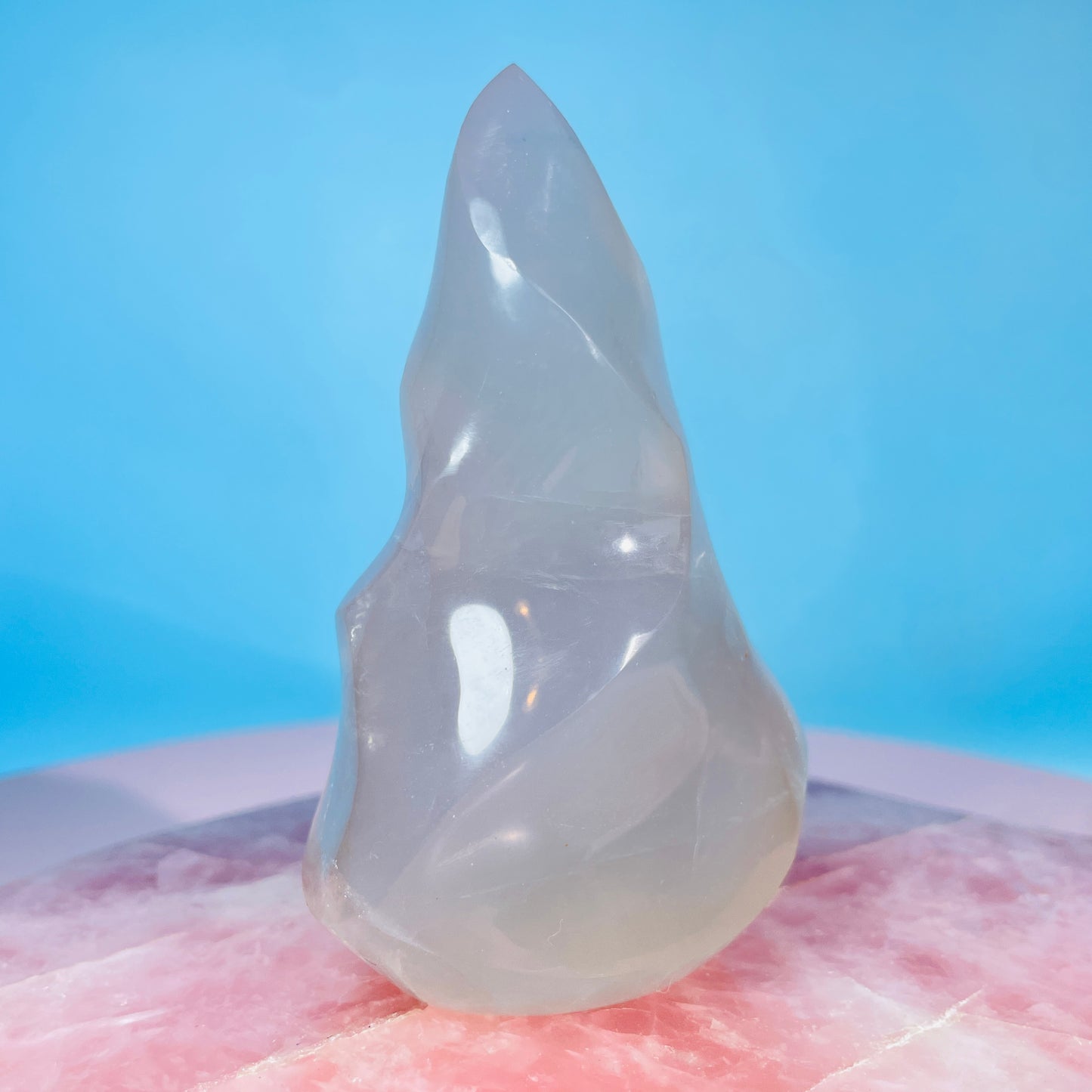 Blue Rose Quartz Small Flame Freeform (Video)
