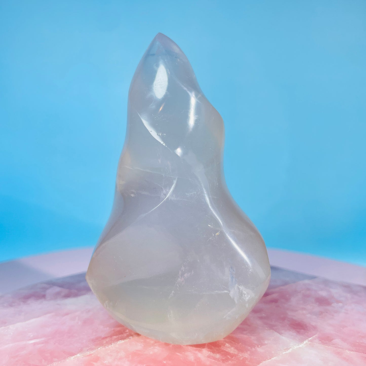 Blue Rose Quartz Small Flame Freeform (Video)