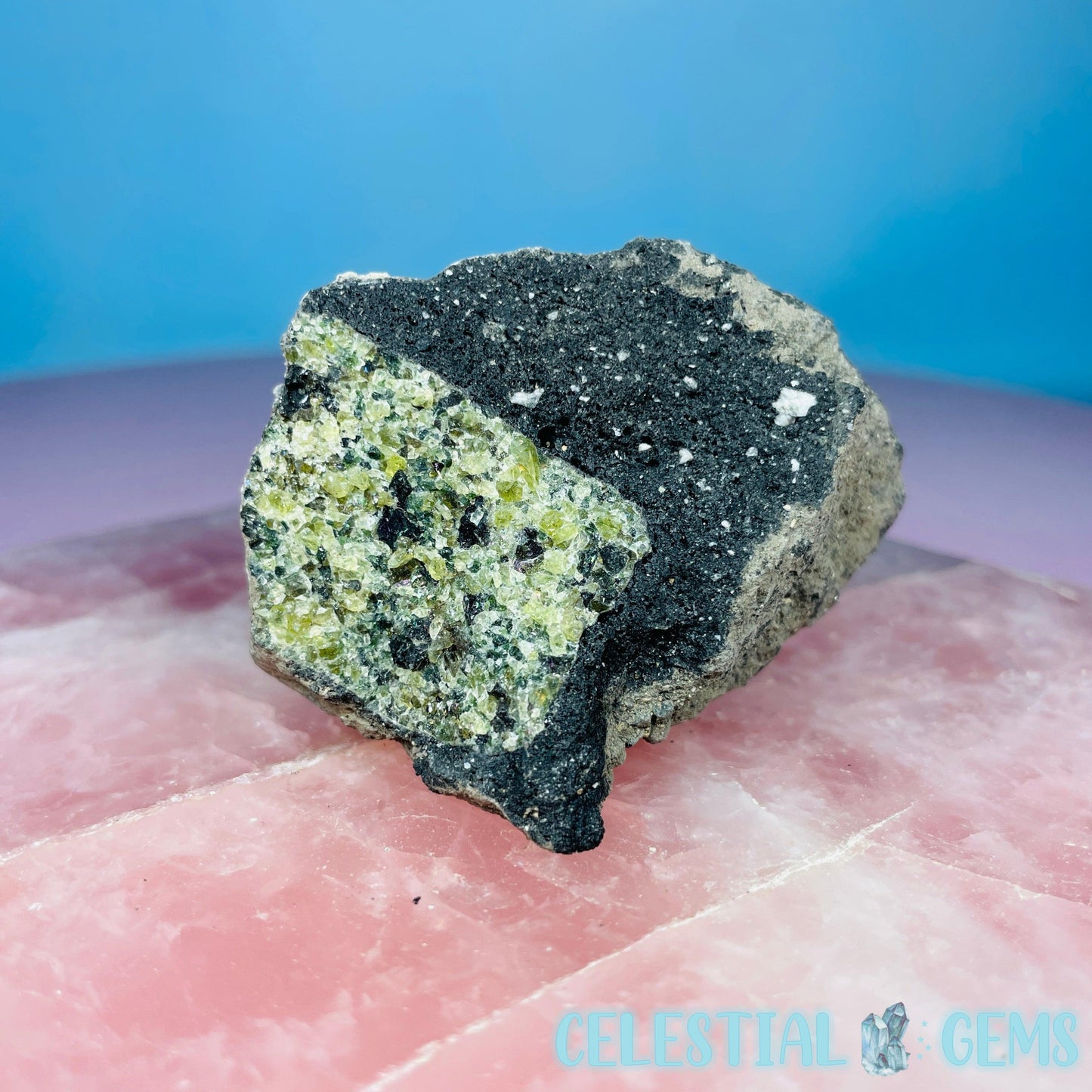 Peridot/Olivine Pyroclastic Lava Bomb Mineral Specimen