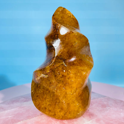 Golden Healer Quartz Medium Flame Freeform