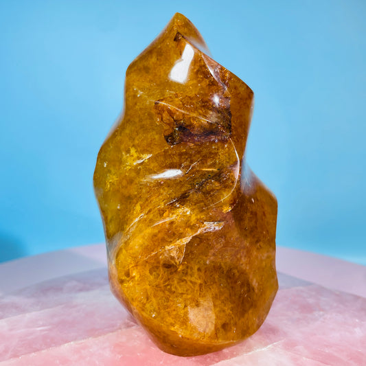 Golden Healer Quartz Medium Flame Freeform