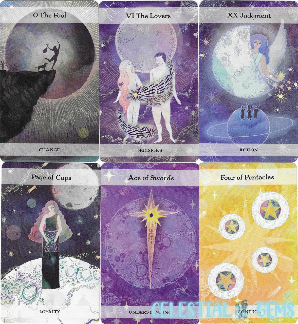 The Moon & Stars Tarot Card Deck by Jayne Wallace