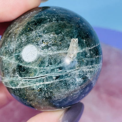 Green Apatite Medium Sphere (Video)
