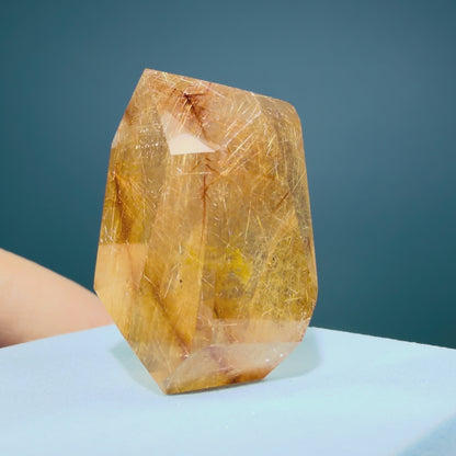 Copper + Gold Rutile Quartz Small Freeform