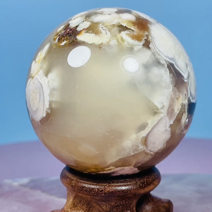 Flower Agate Medium Sphere