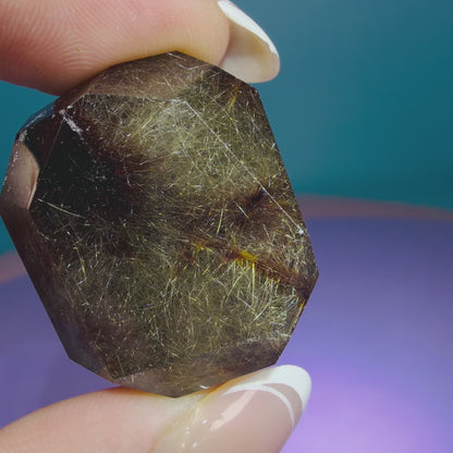 Red + Gold Rutile Quartz Small Freeform