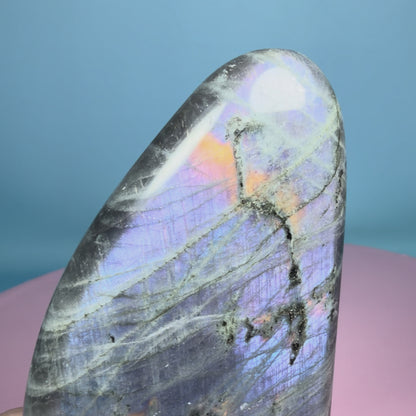 Purple Labradorite Medium Freeform (Video)