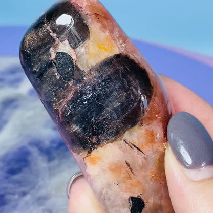 Iolite + Sunstone Small Freeform (Video)