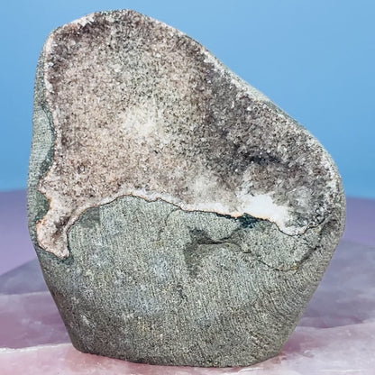 Mixed Zeolite Druzy Geode Medium Standing Freeform