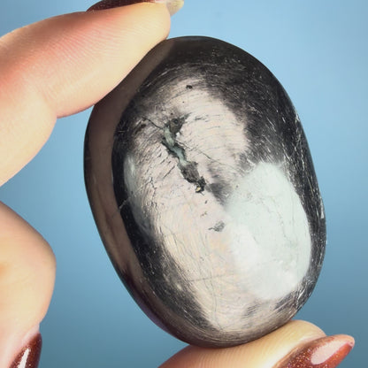 Rare Hypersthene Flashy Palmstone