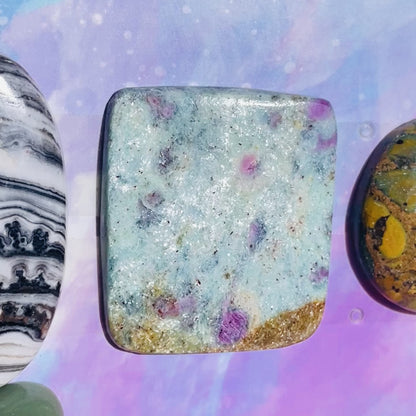 Mixed Crystal Cabochon Set of 7 (Video)