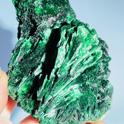 Velvet Silky Malachite Medium Raw Cluster Specimen (Video)