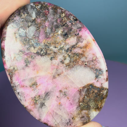 Cobaltoan Calcite Palmstone