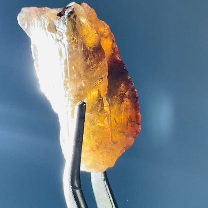 Rare Axinite Shard Gemstone Specimen with Pleochroism (Video)