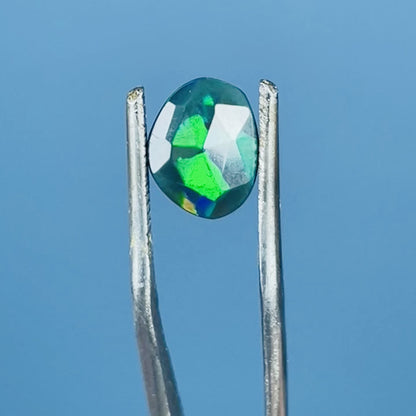 AAA Rosecut Ethiopian Black 'Fire' Welo Opal Polished Mini Crystal in Specimen Pottle (Video)