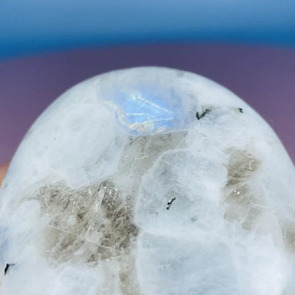 Rainbow Moonstone Palmstone (Video)