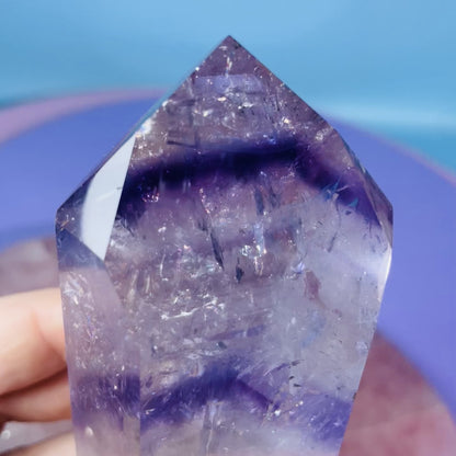 High Grade Trapiche Amethyst Chunky Medium Tower (Video)