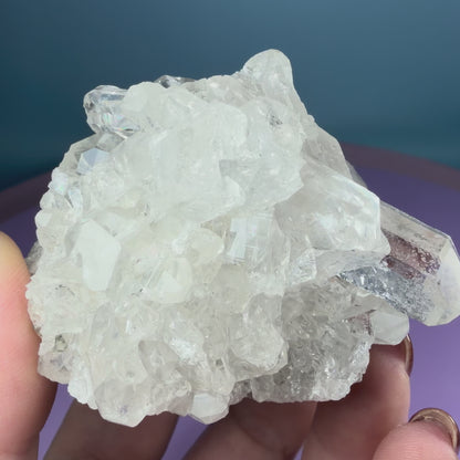 Clear Quartz Small Cluster (Video)
