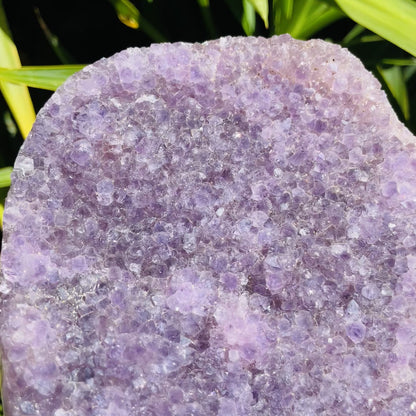 Amethyst Large Polished Standing Cluster with Concrete Base