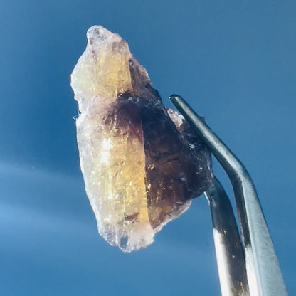 Rare Axinite Shard Gemstone Specimen with Pleochroism (Video)