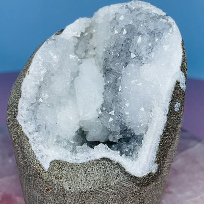 Mixed Zeolite Druzy Geode Medium Standing Freeform