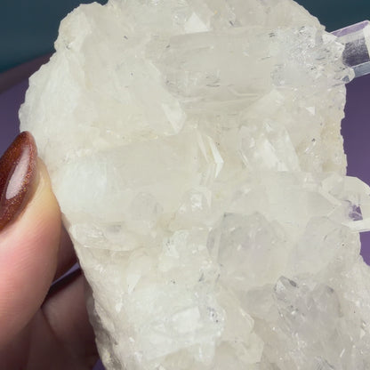 Clear Quartz Medium Cluster (Video)