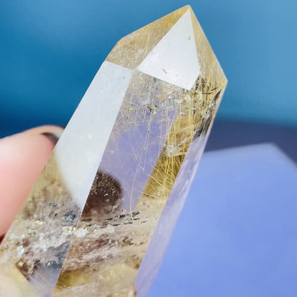 Rutilated Smoky Quartz Small Tower (Video)