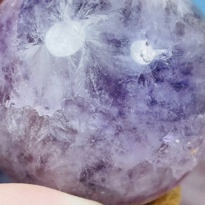 Amethyst + Flower Agate Medium Sphere