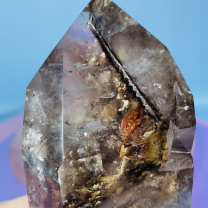 Skeletal Smoky Quartz Large Tower (Video)