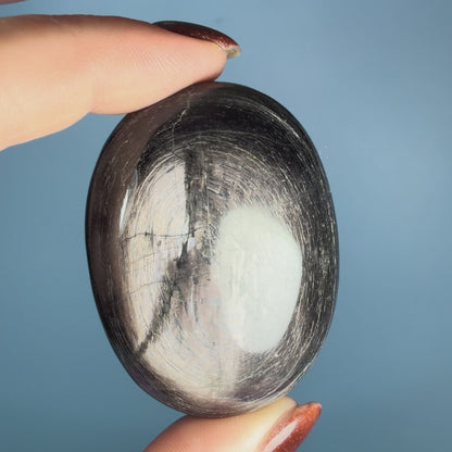 Rare Hypersthene Flashy Palmstone