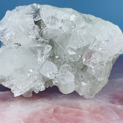 A Grade Diamond Apophyllite Medium Cluster