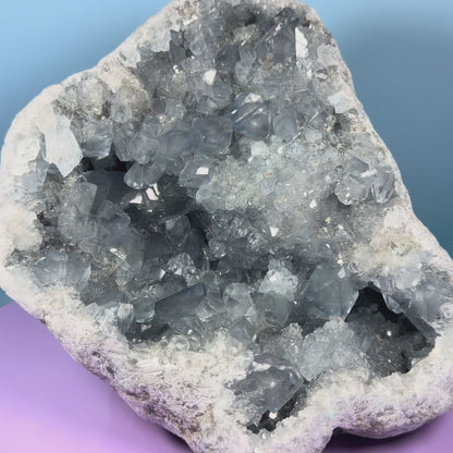 Celestite XL Extra Large Cluster Geode