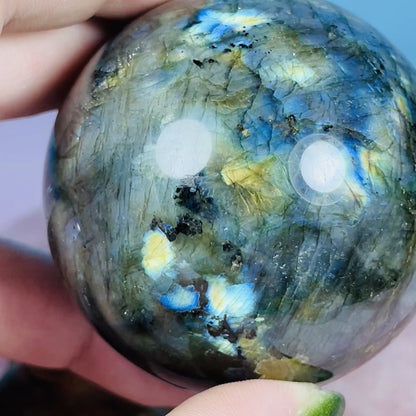 Labradorite Medium Sphere (Video)