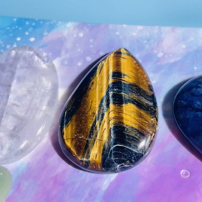 Mixed Crystal Cabochon Set of 6 (Video)