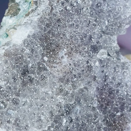 Sugar Amethyst with Chalcedony Medium Cluster (Video)