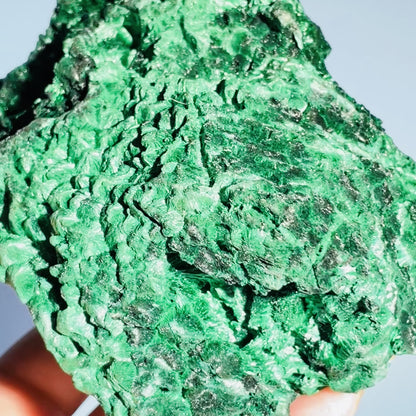 Velvet Silky Malachite Medium Raw Cluster Specimen (Video)