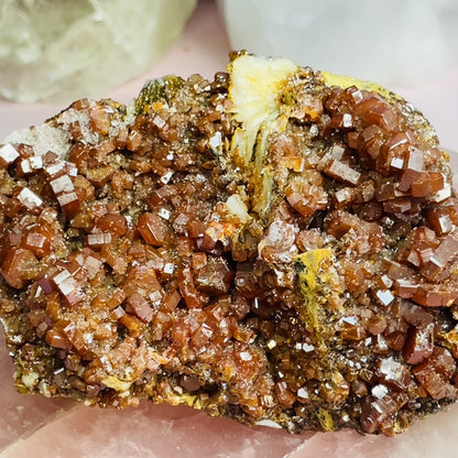 Vanadinite Medium Cluster Specimen H (VIDEO)