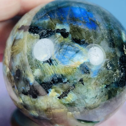 Labradorite Medium Sphere (Video)