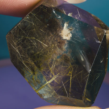 Gold Rutile Smoky Garden Quartz Small Freeform