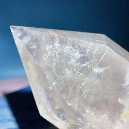 High Grade Rose Quartz Large Chunky Tower (Video)