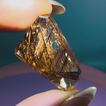 Copper Rutile Quartz Small Freeform