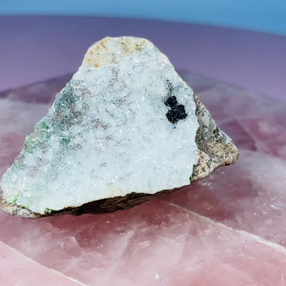 Quartz + Malachite + Heteregonite + Cobaltocalcite Small Specimen